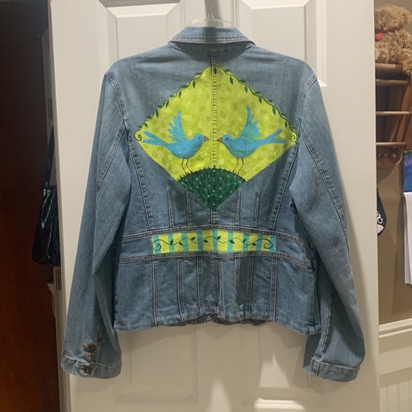 Custom Hand Painted Jean Jacket - Picture 8 of 11
